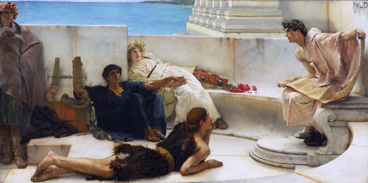 Alma-Tadema, Sir Lawrence A Reading from Homer (mk23)